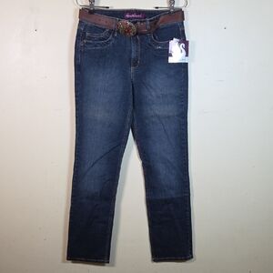 Gloria Vanderbilt Dyan jeans Size 6 NWT With Belt